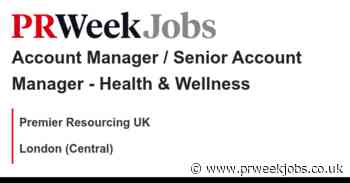 Premier Resourcing UK: Account Manager / Senior Account Manager - Health & Wellness