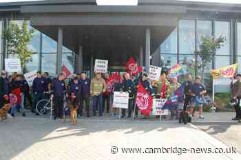 Firefighters across Cambridgeshire protest new 'dangerous' smaller crews