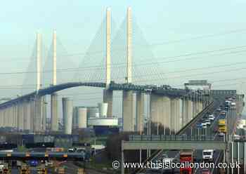 A282 Dartford Crossing closure: Crash between car and lorry
