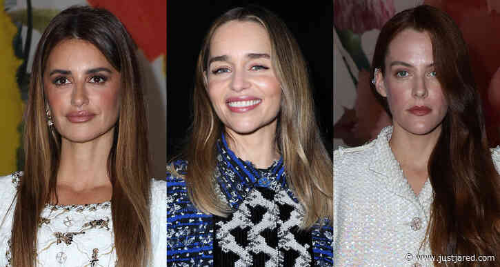 Penelope Cruz, Emilia Clarke, & Riley Keough Step Out for Chanel Fashion Show in Paris