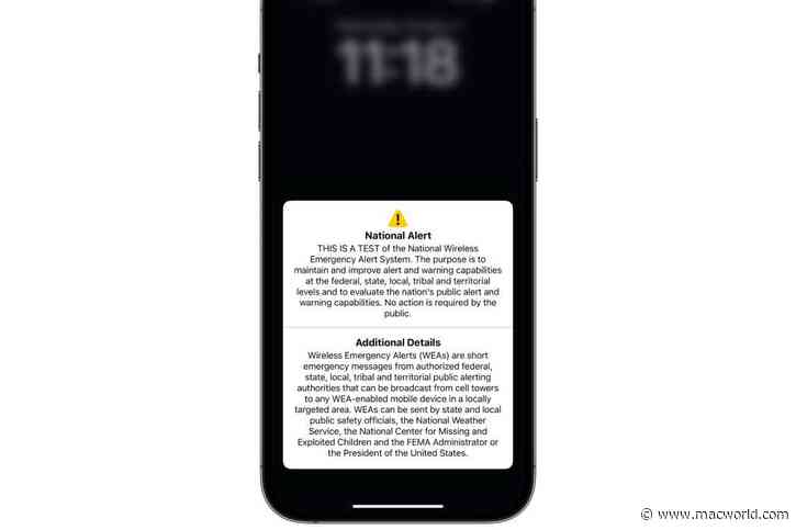 FEMA WEA: Why your iPhone’s alarm just went off