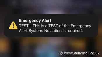 Did YOU get the alert? Millions of US smartphones hit with blaring warning during nationwide emergency drill - as conspiracy theorist claimed the test would spark a zombie apocalypse