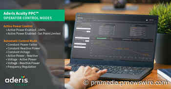 Aderis Energy, LLC Implements Low-Cost Power Plant Controller to Meet Duke Energy's RCCV Requirements at Distribution Scale