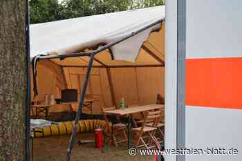 Oktoberwoche Warburg: Staatsschutz ermittelt, weil DRK-Zelt brennt