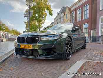 Gespot – BMW M5 met een heel fraai kleurtje