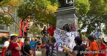 Group marches in downtown Hamilton for missing, murdered Indigenous women and girls