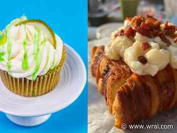 Boozy cupcakes, ostrich burgers and bacon mac & cheese sundae among 54 new food options at this year's state fair