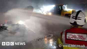 Fire crews tackle blaze at Brentwood recycling plant