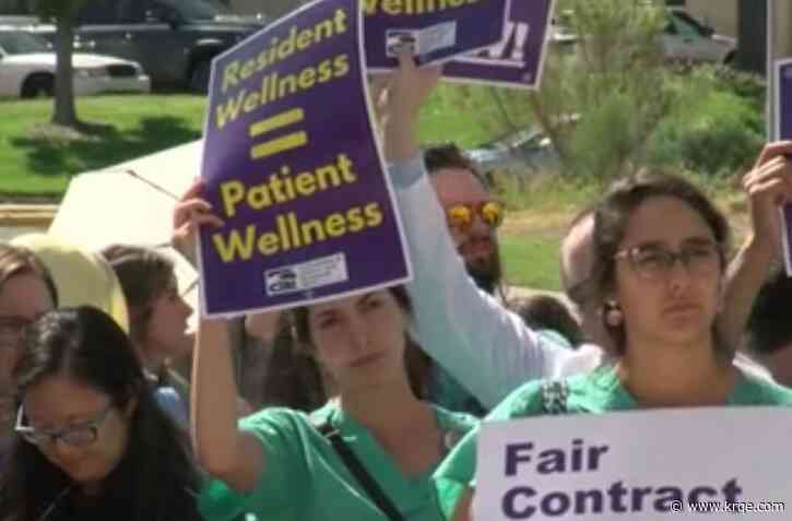 UNMH residents protest pay and work conditions