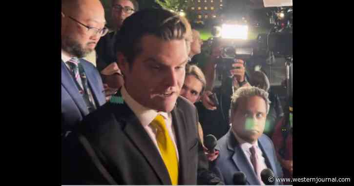 'I've Had It!' Matt Gaetz Goes Off While Speaking to Media on Kevin McCarthy Ousting