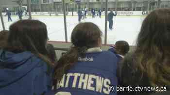 Young fans get up close with Toronto Maple Leafs in Gravenhurst