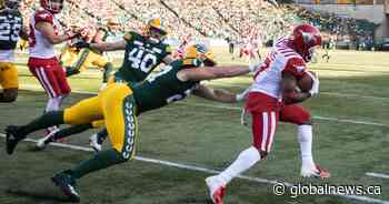 Edmonton Elks fullback Tanner Green named best on special teams for September