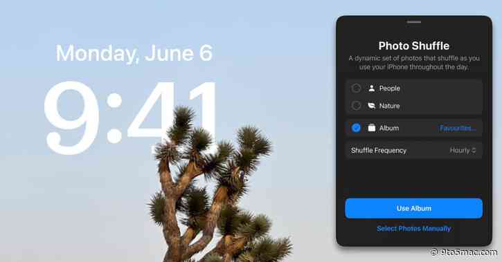 iOS 17.1 finally lets you pick the album to use for the Photo Shuffle lock screen