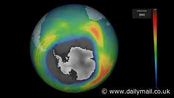 Ozone Hole is one of the BIGGEST on record: Gap over Antarctica is now three times the size of Brazil - and it could get even larger