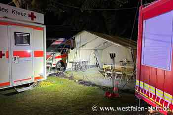 Feuer auf Oktoberwoche Warburg: Sollte auch die Polizeiwache brennen?