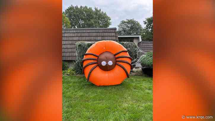 Dunkin' unveils 6-foot inflatable spider donut just in time for spooky season