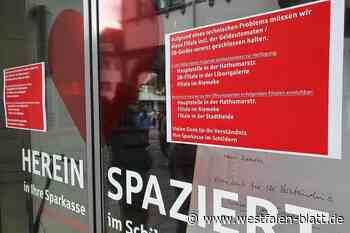 Paderborner Sparkassenfiliale im Schildern bleibt nach Brand weiter geschlossen