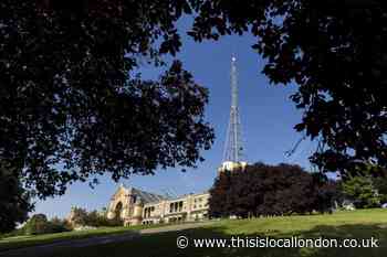 Alexandra Palace mast lights up for Baby Loss campaign