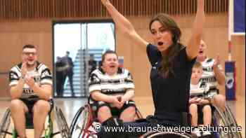 Prinzessin Kate probiert sich im Rollstuhl-Rugby