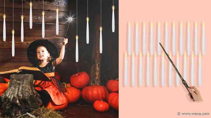 These wand-controlled floating candlesticks win Halloween