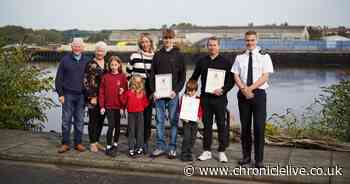 'Heroic' five-year-old helps family to rescue a man from the River Tyne