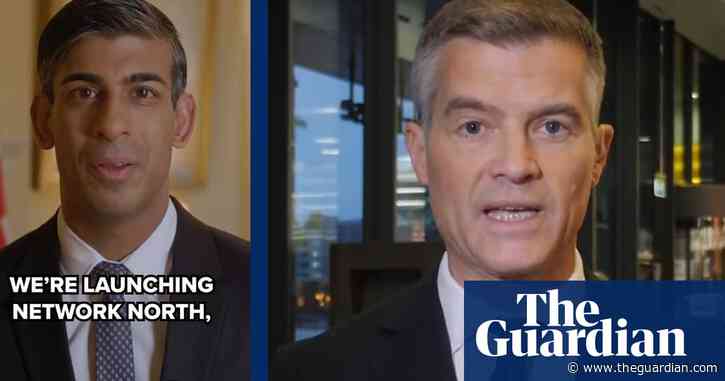 Minister explains timing of HS2 statement after pre-filmed video emerges – video