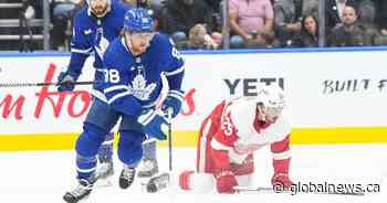 Nylander scores twice, Leafs beat Red Wings in OT
