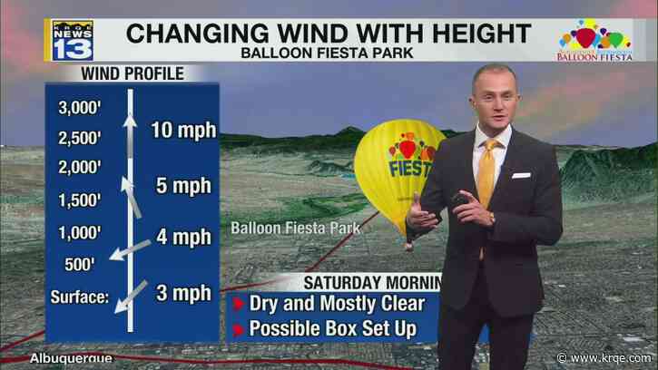 Cold front arrives Friday, but there will be quiet weather for Balloon Fiesta