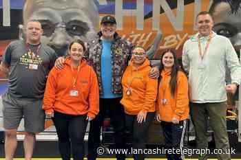 Tyson Fury’s dad John attends Blackburn boxing event