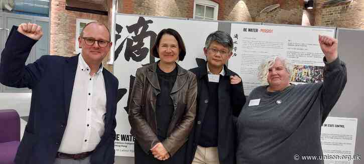 Showing solidarity with Hong Kong’s independent trade unions