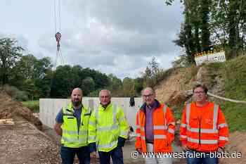 Vlotho: Brückenneubau hat begonnen