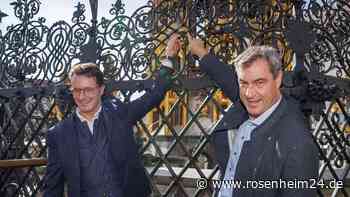 Söder und Wüst spazieren durch Nürnberg