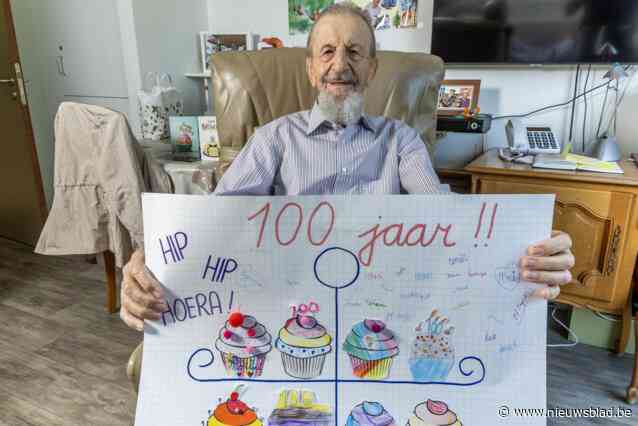 Norbert viert honderdste verjaardag met feestje in wzc De Muze: “Er is geen geheim om zo oud te worden, je moet vooral geluk hebben”