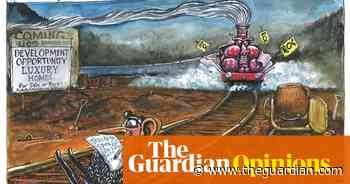 Martin Rowson on a bigger problem than HS2 for Rishi Sunak – cartoon