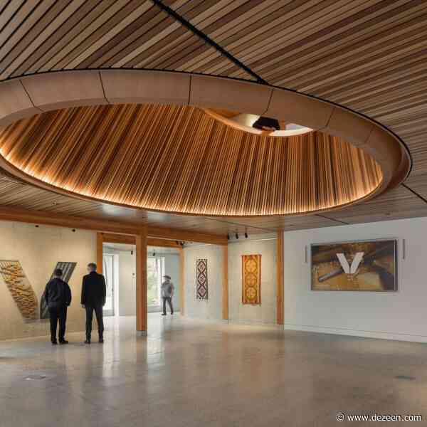 Snøhetta includes wooden oculus for Norwegian-American museum extension in Iowa