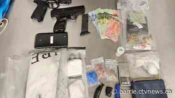 Drugs, gun and ammunition seized in Orillia, 2 people arrested