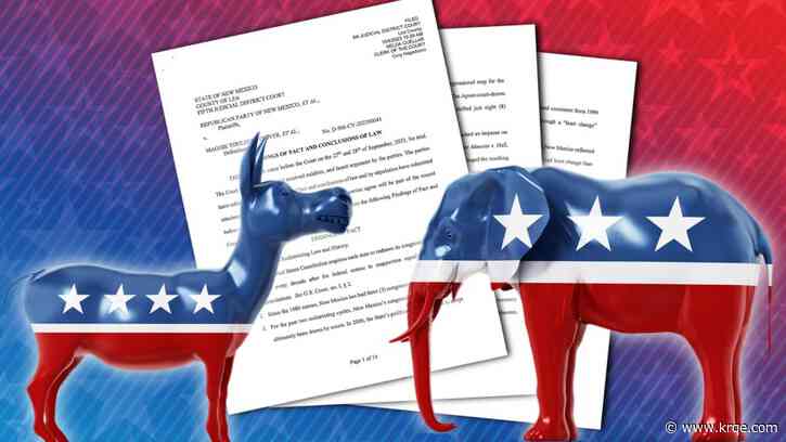 New Mexico judge says redistricting map doesn't violate state constitution