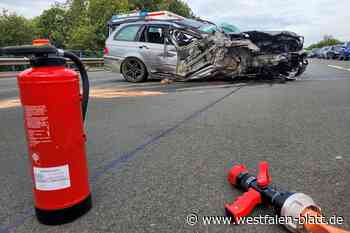 Unfall mit drei Verletzten auf der A2