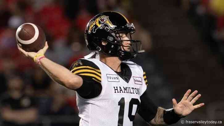 Riders ready for return of nemesis in Hamilton quarterback Mitchell