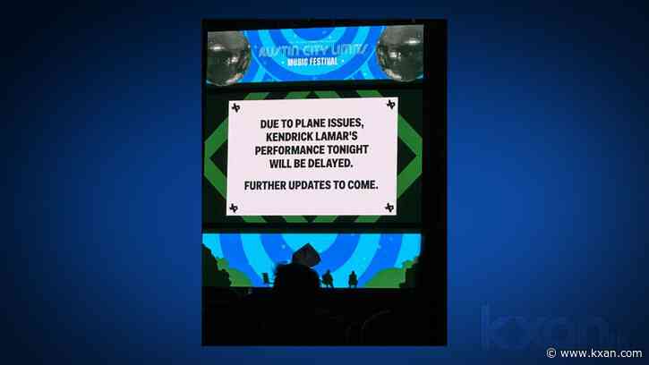 Kendrick Lamar's performance at ACL delayed