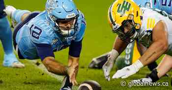 Elks playoff hopes disappear in a 35-12 loss to the Argos