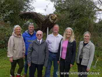 Family event in Parkgate sees unveiling of Short-eared Owl sculpture