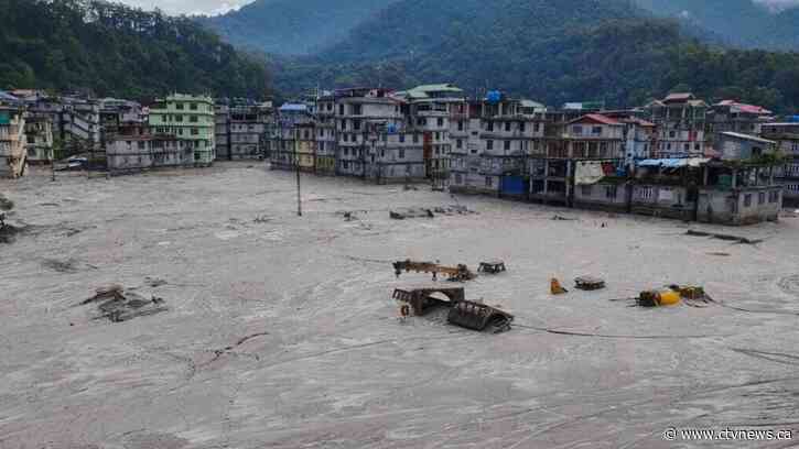 Deaths rise to 47 after an icy flood swept through India's Himalayan northeast
