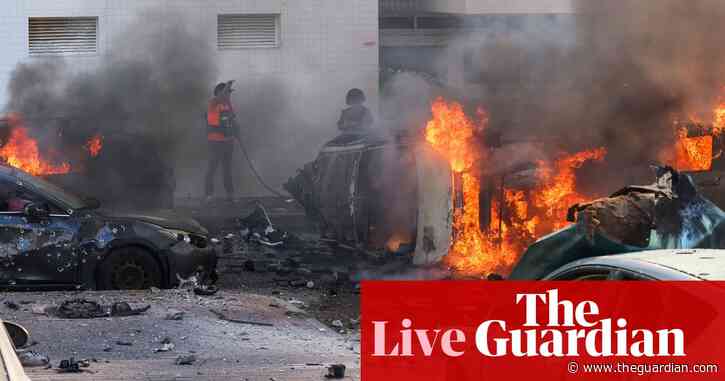 Israel says civilians and soldiers held hostage in Gaza after major Palestinian attack – live