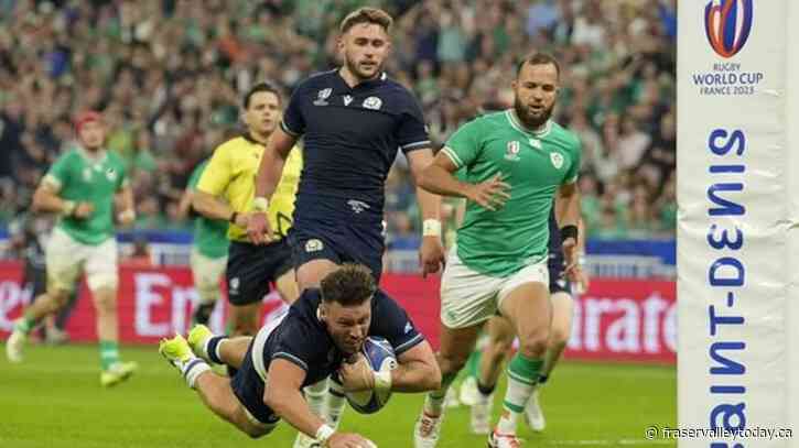 Ireland blitzes Scotland to set up Rugby World Cup quarterfinal with New Zealand