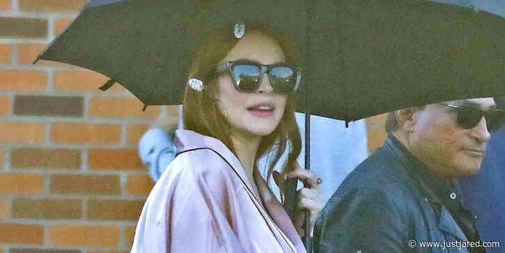 Lindsay Lohan Looks Totally Fetch While Shooting New 'Mean Girls'-Inspired Project