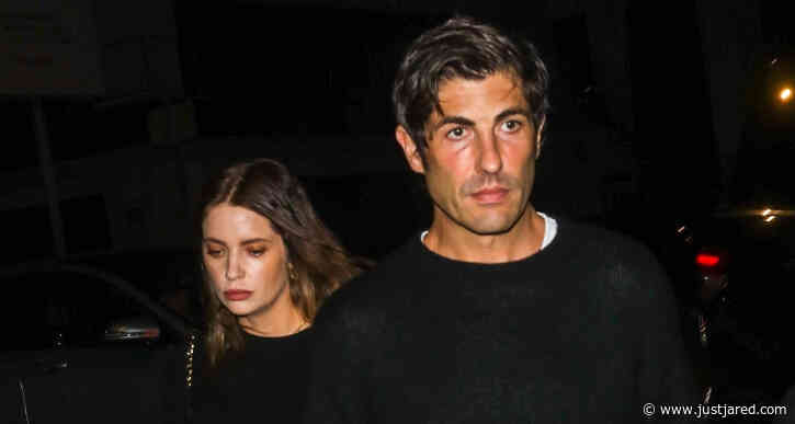 Ashley Benson & Fiancé Brandon Davis Coordinate Outfits for Date Night in WeHo