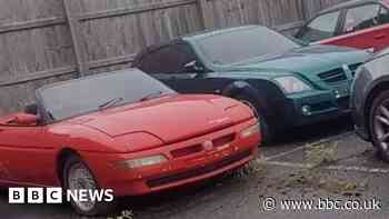Rare MG Rover prototypes parked outside old Longbridge car plant