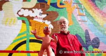 Giant mural celebrating Aardman characters unveiled at Cabot Circus