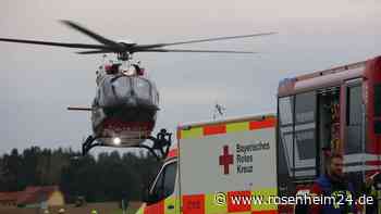 Zwei Personen auf Staatsstraße 2360 schwer verletzt - Hubschrauber im Einsatz